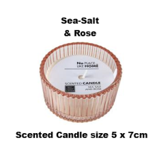 Scented Candle in Pretty Round Glass Container